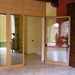 wood grain powder coated interior doors